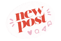 Pink New Post Sticker