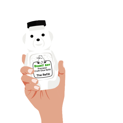 Craft Glue Sticker by Bearly Art
