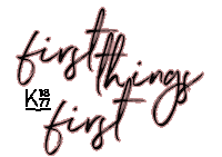 First Things First Coffee Sticker by K1877