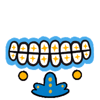 Skull Beard Sticker by Vilore