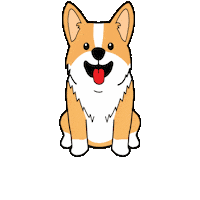 Corgi Cartoon Dog Sticker by Petique, Inc.