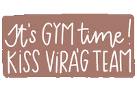 kissvirag fitness gym gymtime edzes Sticker