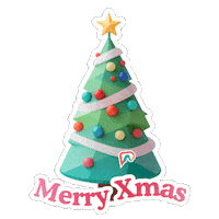 Happy Christmas Tree Sticker by Passionationco