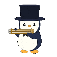 Dont Give Up Hang In There Sticker by Pudgy Penguins