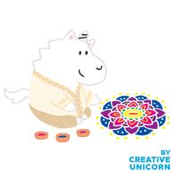 Diwali Kolam GIF by Creative Unicorn
