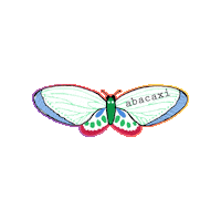 Butterfly Moth Sticker by abacaxi