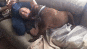 adorable waking up GIF