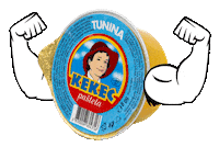 Breakfast Flexing Sticker by Kekec Pašteta