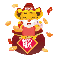 Chinese New Year Tiger Sticker by SEAGM