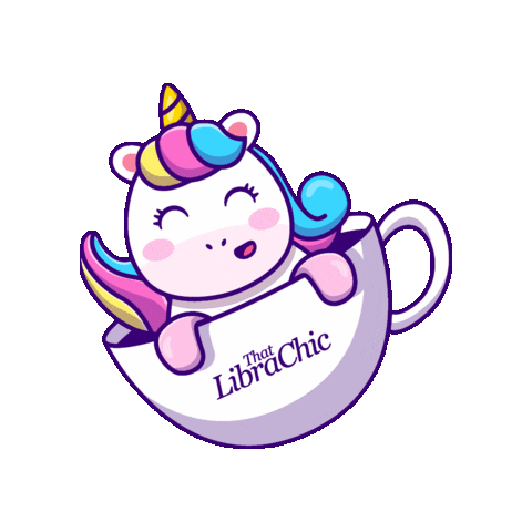 Tea Unicorn Sticker by thatlibrachic
