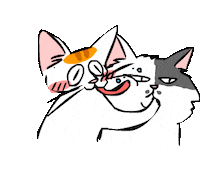 Cat Love Sticker by bimay