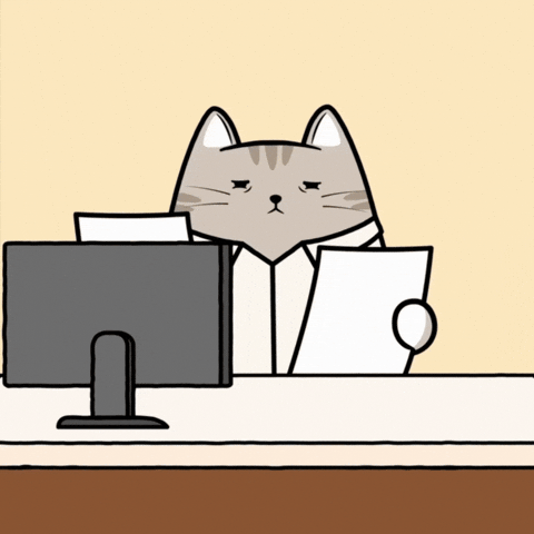 Tired Office GIF by MESA My Emotional Support Animal