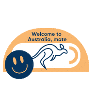 Welcome To Australia Sticker by Vita Conteúdo