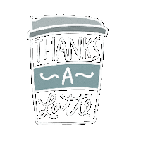 Coffee Thank You Sticker by CallieRian