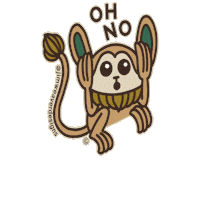 Surprised Oh No Sticker by JIM Weaver Designs