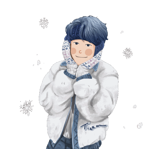 Snow Winter Sticker by Tizzm