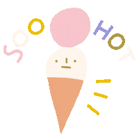 Melting Ice Cream Sticker by silviarossana