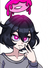 Im Watching You Pink Eyes GIF
