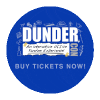 dundercon the office theoffice dunder mifflin dundercon Sticker