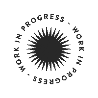 Work In Progress Sun Sticker by Marie Angeline