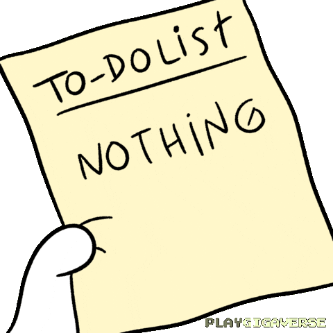 Bored To Do List Sticker by Playgigaverse