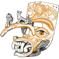 Art Mask Sticker by Wieden+Kennedy Design