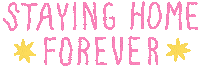Home Staying Sticker by Bianca Maradiaga