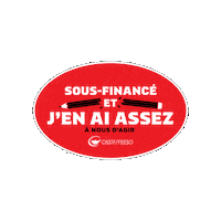 OSSTF underfunded osstf sous finance feeso Sticker