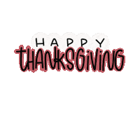 Thanks Thanksgiving Sticker