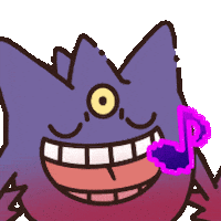 Happy Mega Gengar Sticker by Pokémon