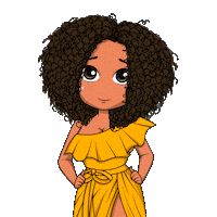 african american wink Sticker by Oh So Paper