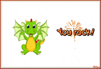 Animated Card You Rock GIF