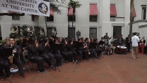 marching band college GIF by Florida State University