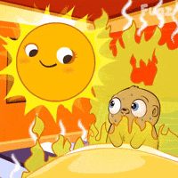 Sweating Heat Wave GIF by Fugz Official