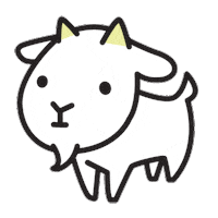 jinsdesk goat jinsdesk Sticker