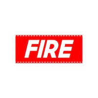 Red Label Fire Sticker by Pixel Parade App
