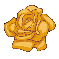 Tzarinaalex flower yellow orange rose Sticker