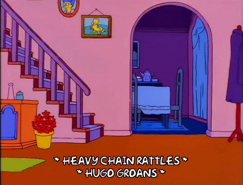 scared bart simpson GIF