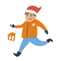 Merry Christmas Sticker by Just Eat Takeaway.com