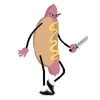 tinyswamp tough hotdog tinyswamp Sticker