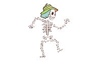 BellabuBear halloween skeleton skeletons bellabu Sticker