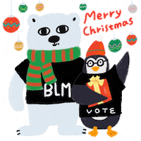 Stay Home Merry Christmas Sticker by INTO ACTION