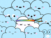 Creamlovers fun illustration kawaii rainbow GIF