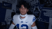 Byu Football Flex GIF by BYU Cougars