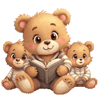 Cute Teddy Bears Sticker