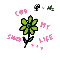 Saved My Life Relax Sticker by Flower Farm