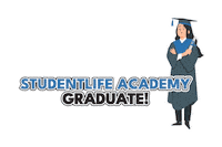 Graduate Sticker by studentlifeacademy