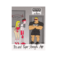 Party Squats Sticker by Sorinex