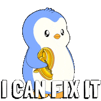 Penguin Fixing Sticker by Pudgy Penguins