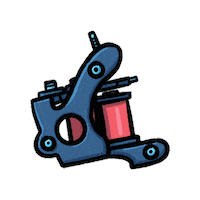 PainfulPleasures tattoo tattoo artist tattoo machine tattoo supply Sticker